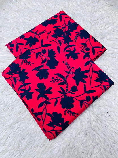 2Pc Bana Dora Linen Allover Unstitched Suit Vol-406