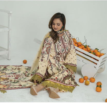 Noura Premium Lawn 3pc - 0140