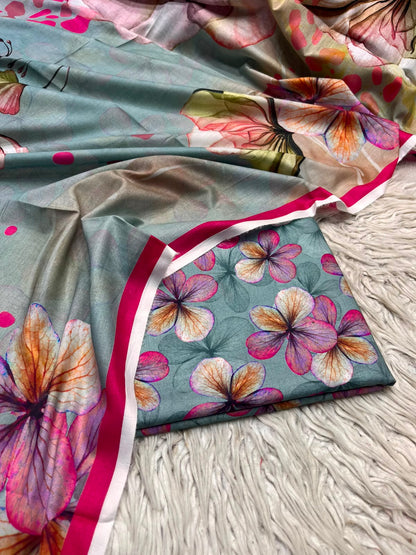 3Pc Same Digital Printed Lawn Suit 15