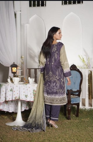 Noura Premium Lawn 3pc -0107