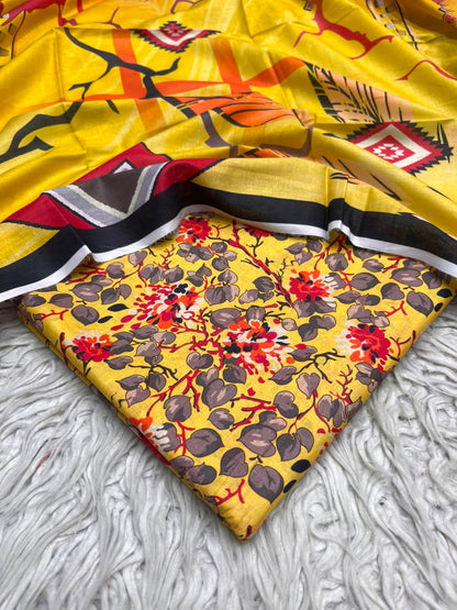 3Pc Same Digital Printed Lawn Suit 15