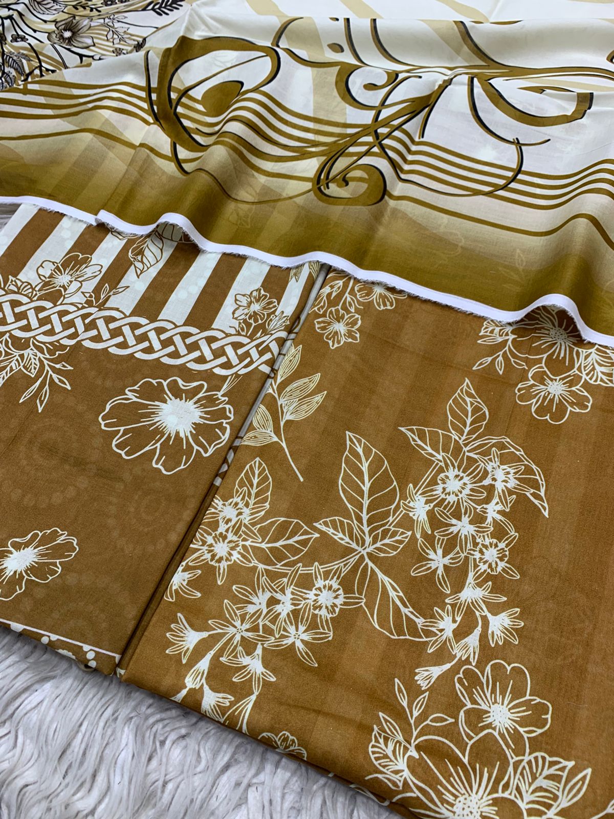 2Pc Supima Lawn Kameez & Duppata Printed Suit  Vol-3213