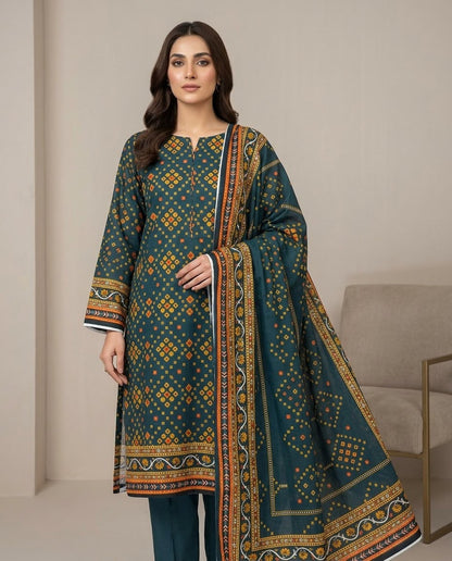 3Pc Zobia Lawn Unstitched Suit 29