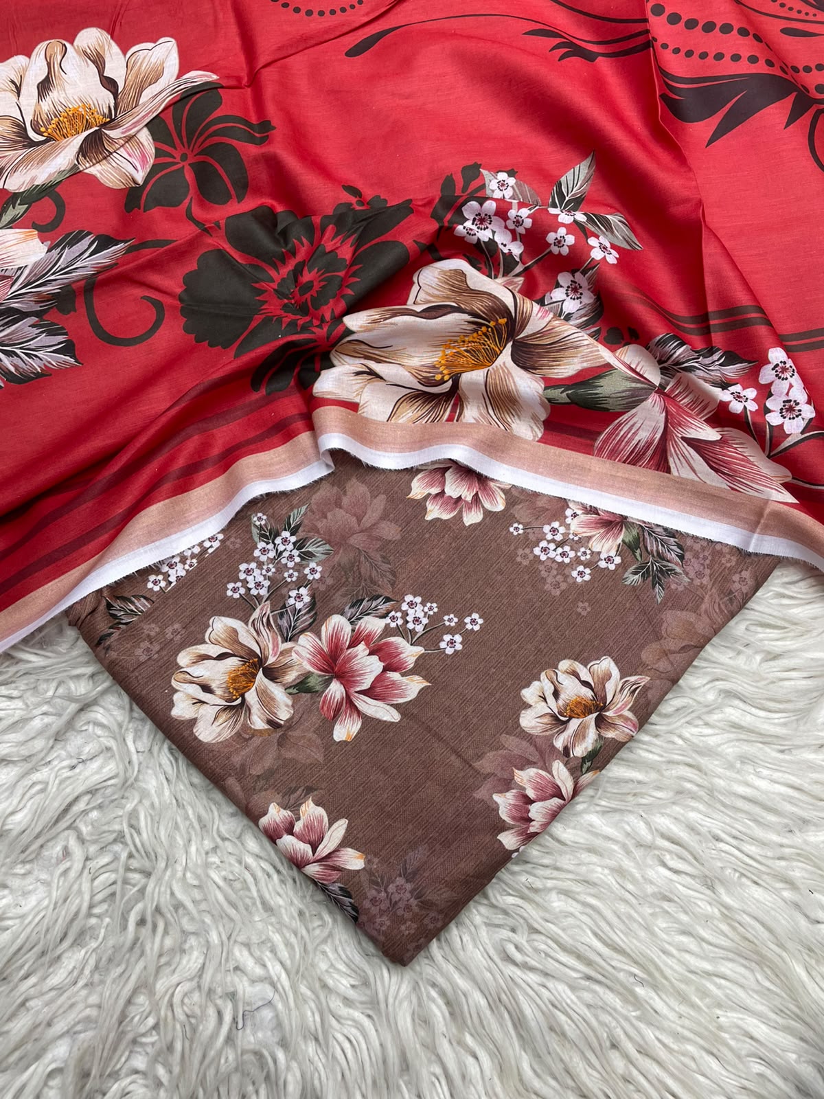 3Pc Same Digital Printed Lawn Suit 15