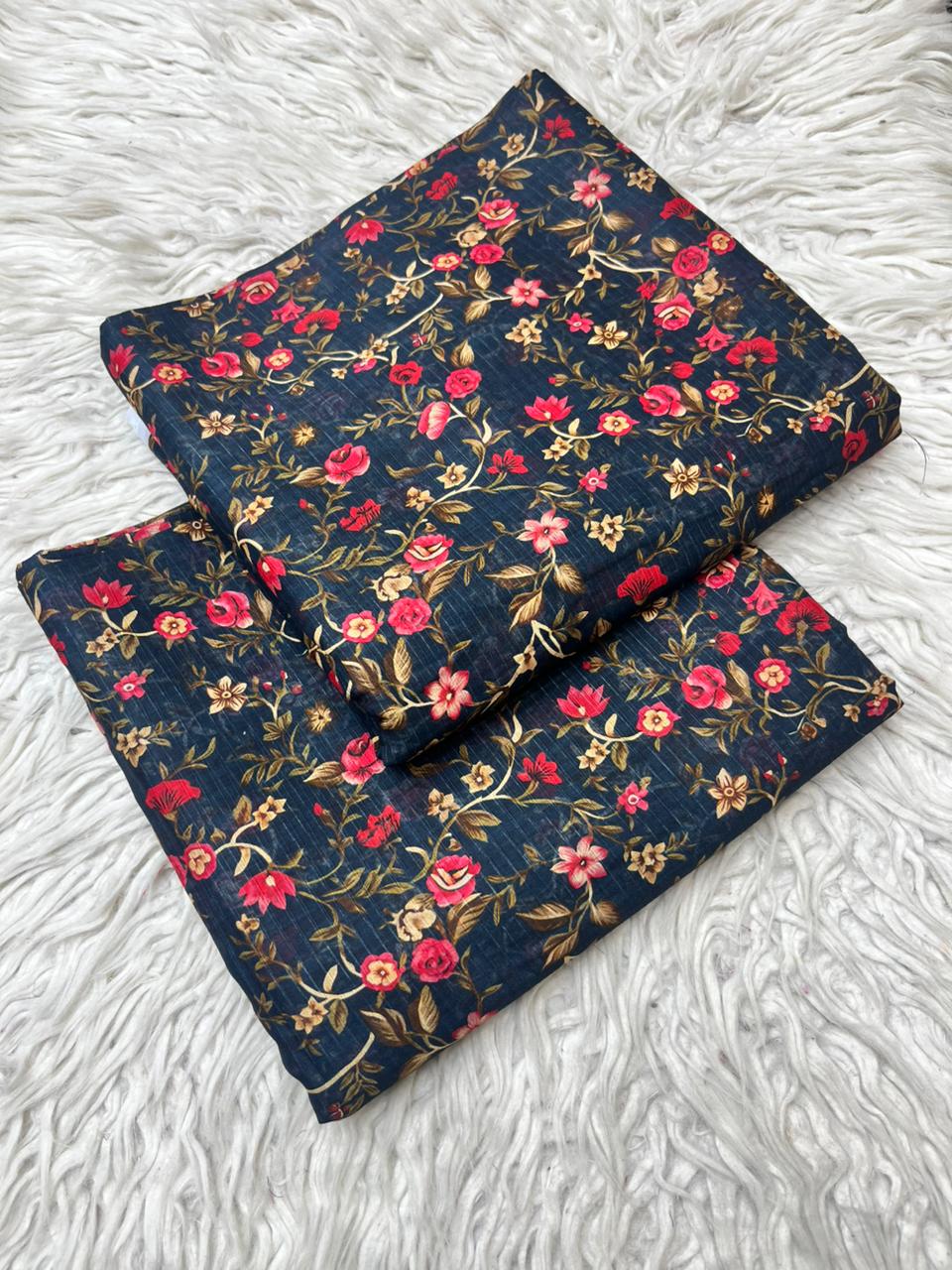 2Pc Lawn Bana Dora Suit Vol-0172