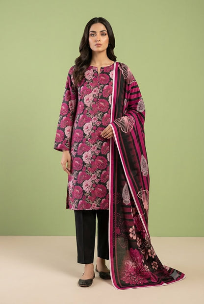 3Pc Slub Khaddar Unstitched Suit 24