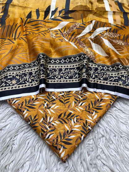 3Pc Lawn Allover Digital Printed Unstitched Suit Vol-0145