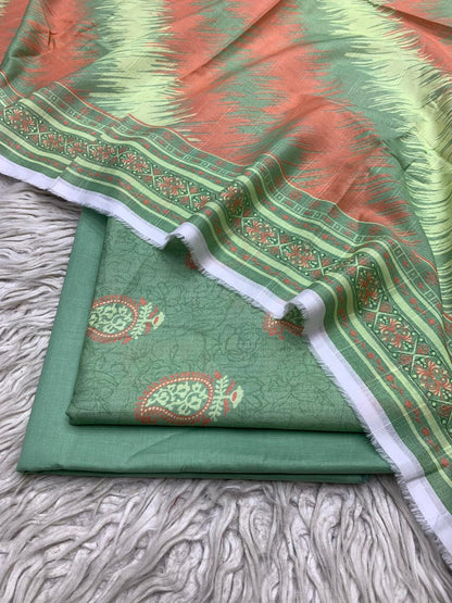 90x88 3Pc Bareeze Lawn Printed Suit Vol-0211