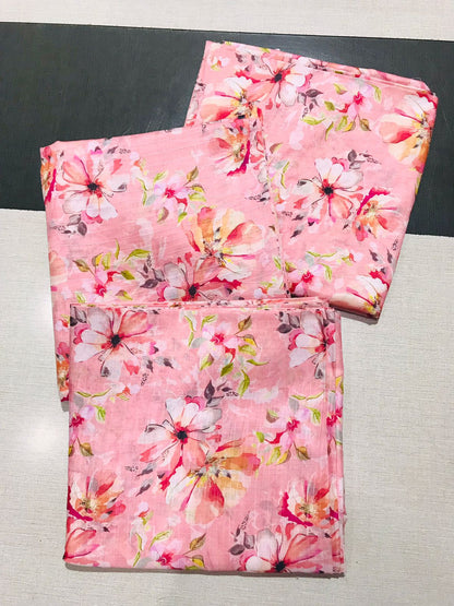 2Pc Bana Doria Allover Lawn Unstitched Suit