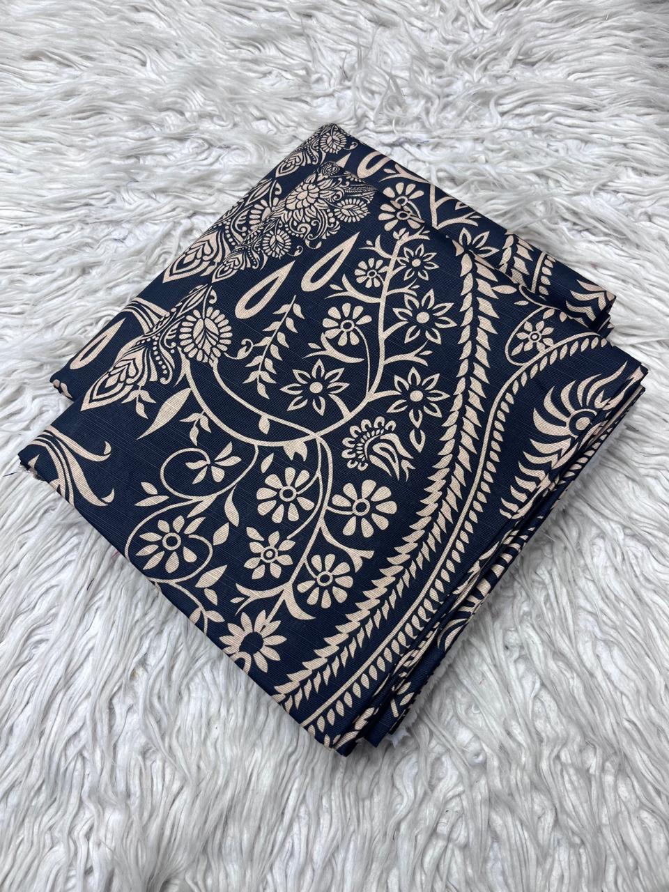 2Pc Slub Khaddar Allover Suit Vol-3194