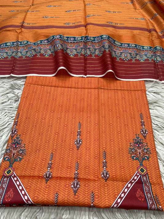 2Pc Lawn Kameez & Dupatta Printed Suit 620