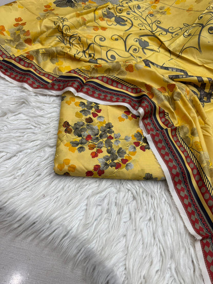 3Pc Linen Allover Suit VOL - 0066