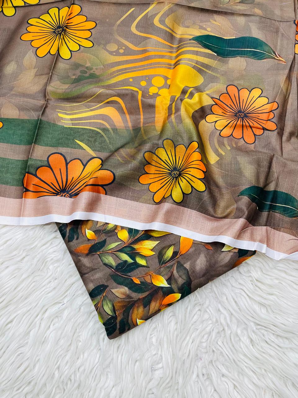 3 PC Slub Khaddar Allover Suit Vol-30