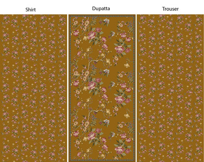 3Pc Stylo Lawn Allover Prints #36996