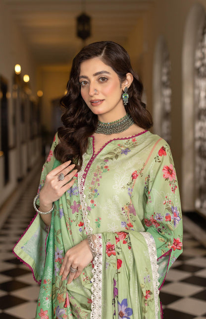 Noura - Printed - Lawn - 3pc - D106