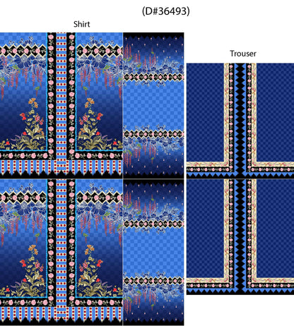 Sapphire Lawn Unstiched Suit