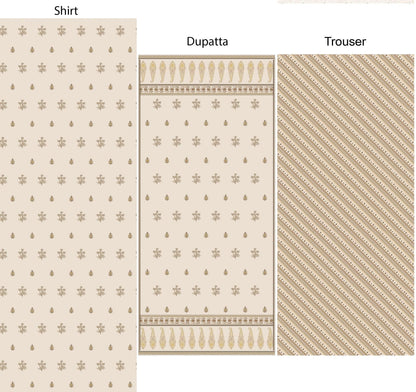 3 Piece Supima Lawn - #39867