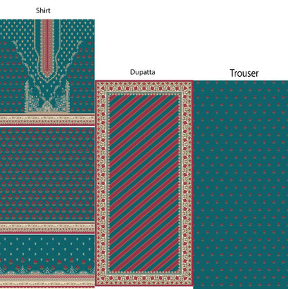 3Pc Stylo Lawn Prints #37008