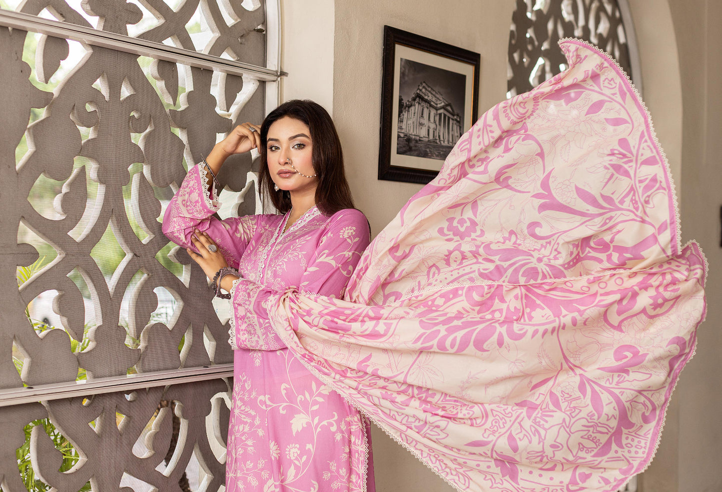Noura - Printed - Lawn - 3pc - D105