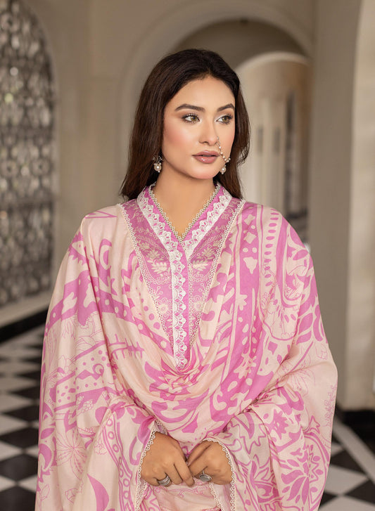 Noura - Printed - Lawn - 3pc - D105