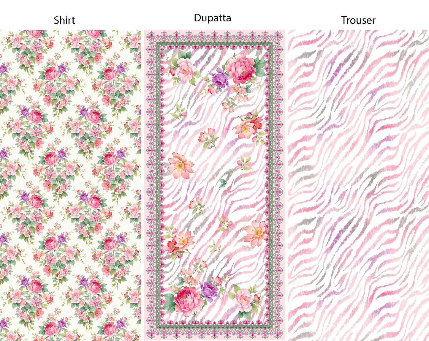 3Pc Stylo Lawn Prints Vol-0011