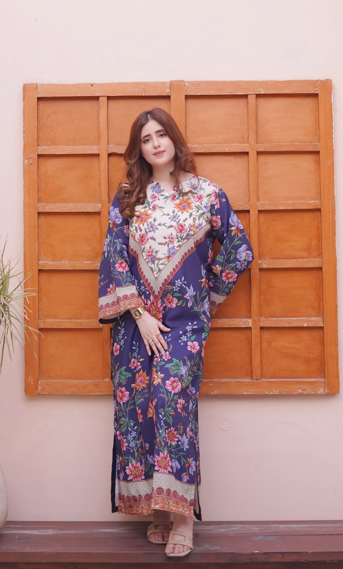 2Pc Supima Lawn Kameez & Dupatta Suit 1432
