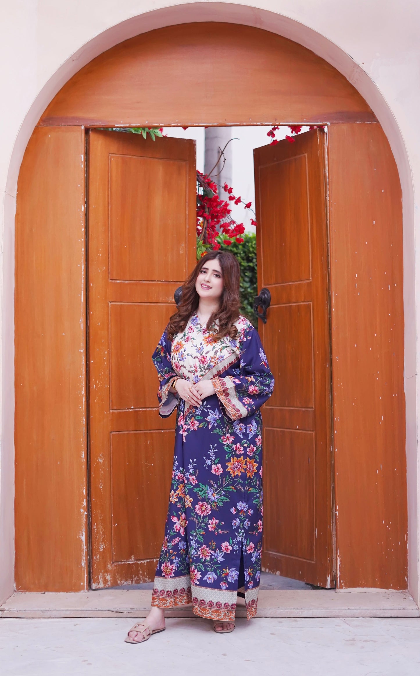 2Pc Supima Lawn Kameez & Dupatta Suit 1432