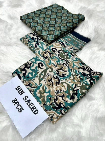3Pc Supima Lawn Suit  - #41048